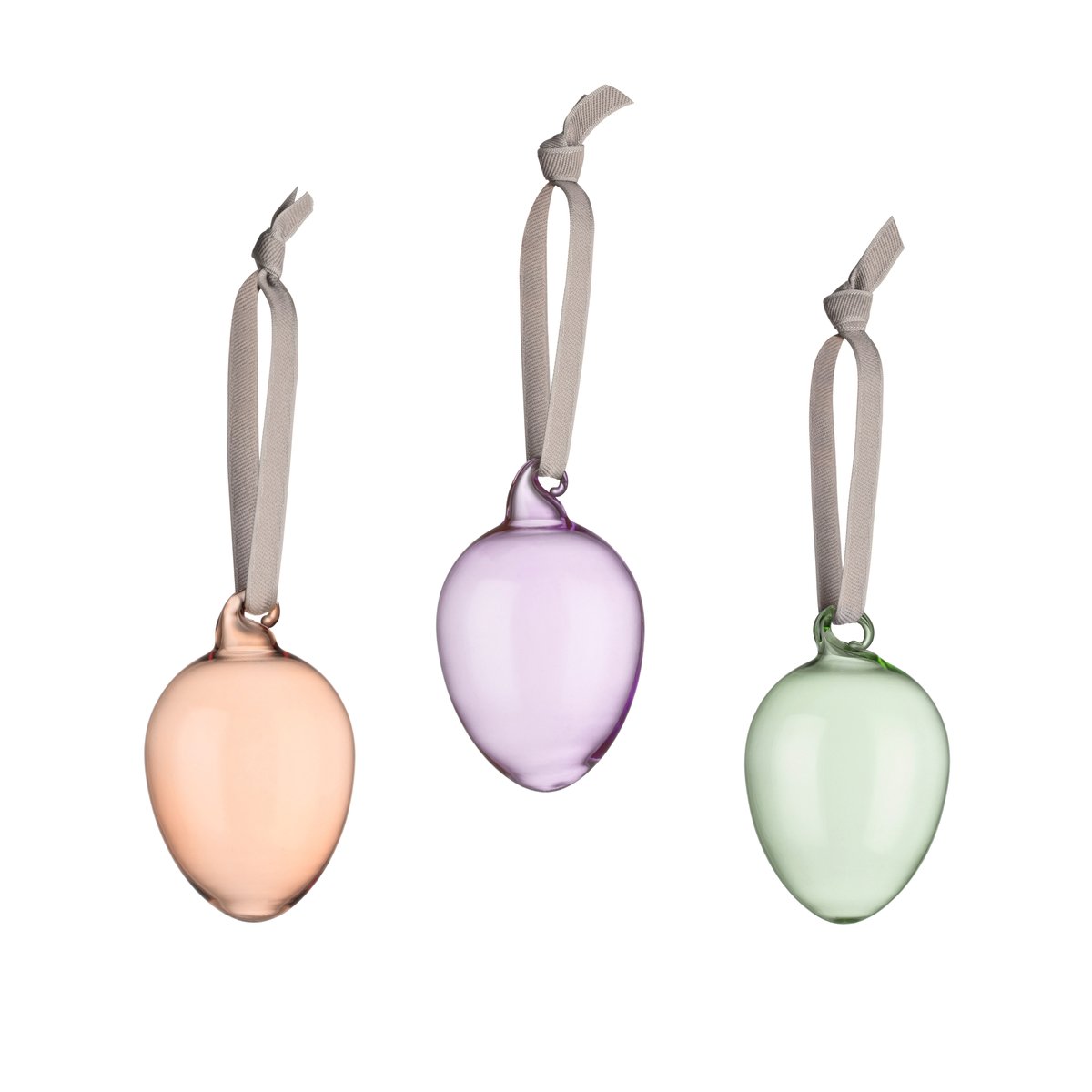 Iittala glassegg 60 mm 3-stk. Brun-lilla-grønn | Skandinavisk Design | Brun