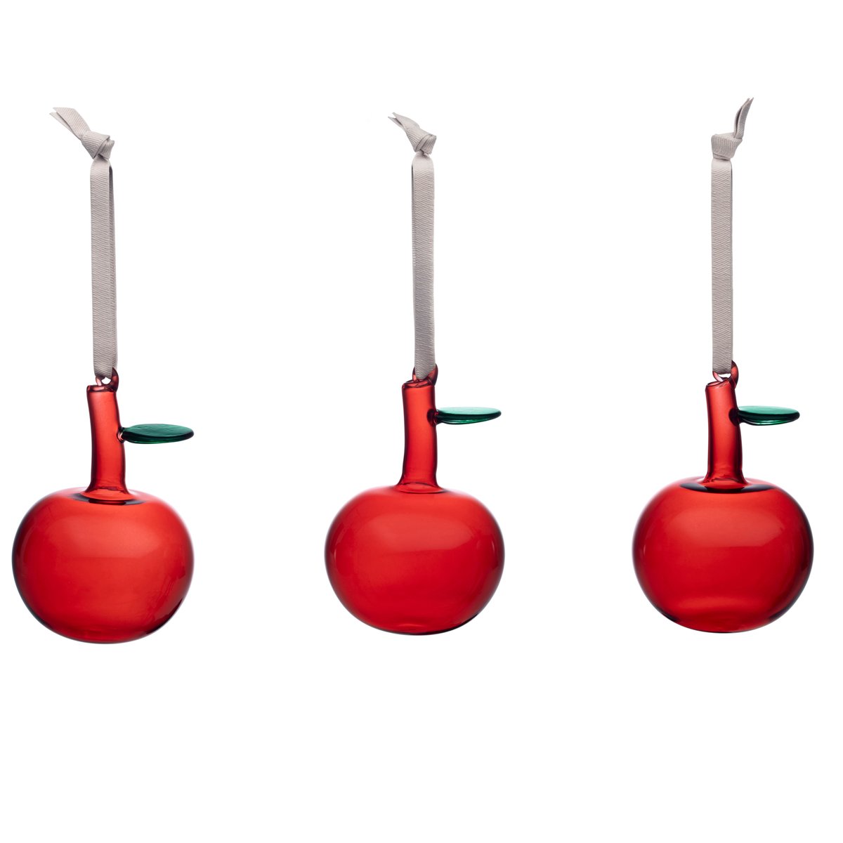 iittala glasseple 3-stk. Rød