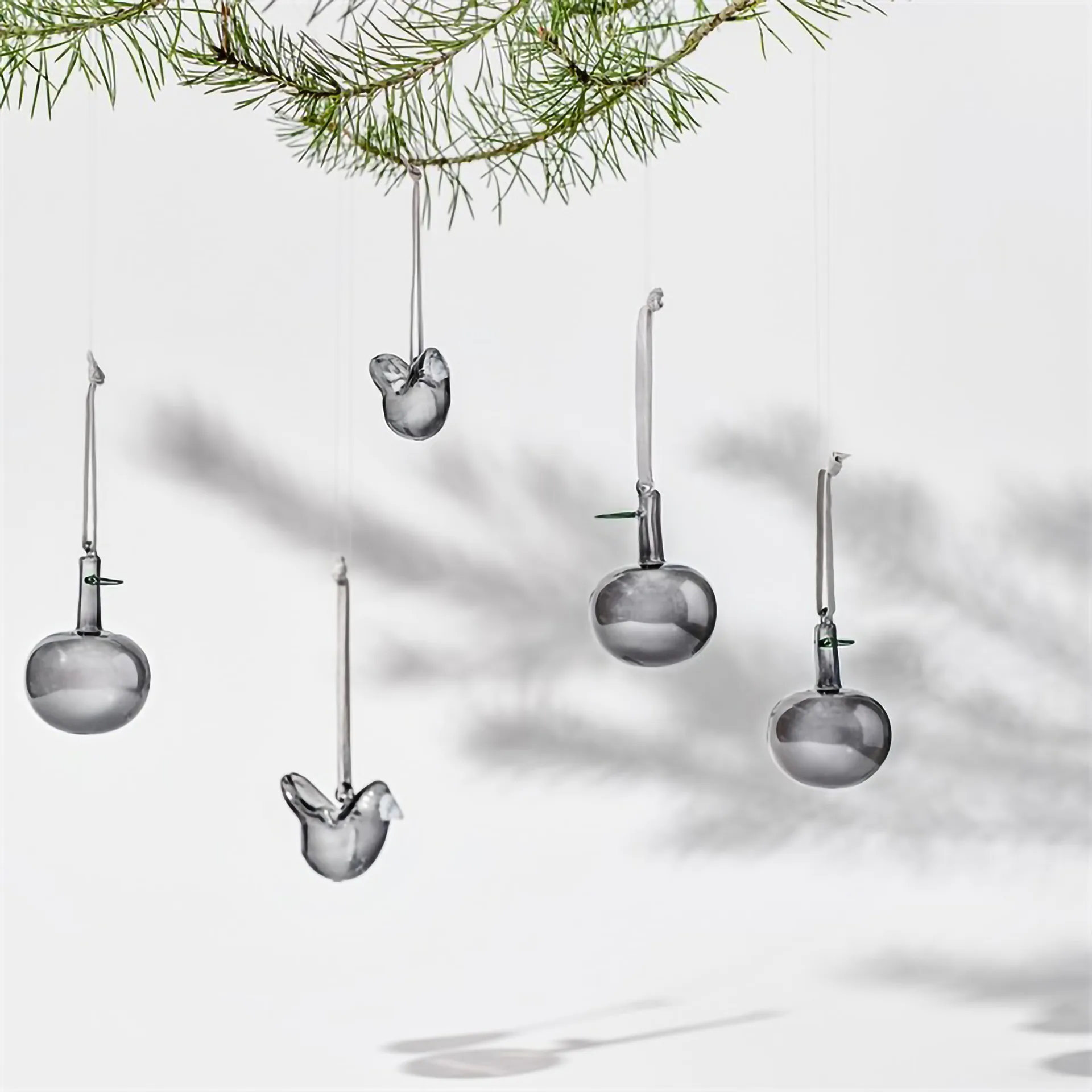 Iittala glasseple Ø6 cm 3-pk, Grå Iittala