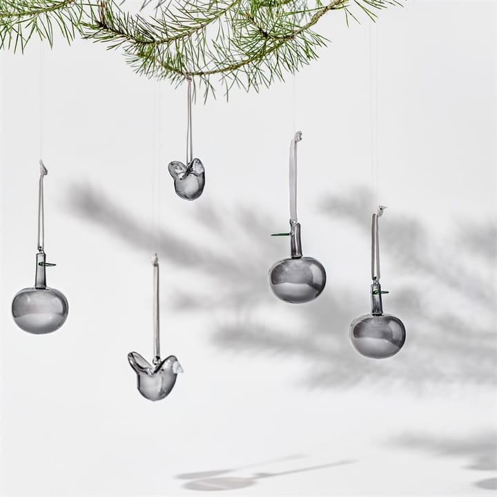 Iittala glasseple Ø6 cm 3-pk, Grå Iittala