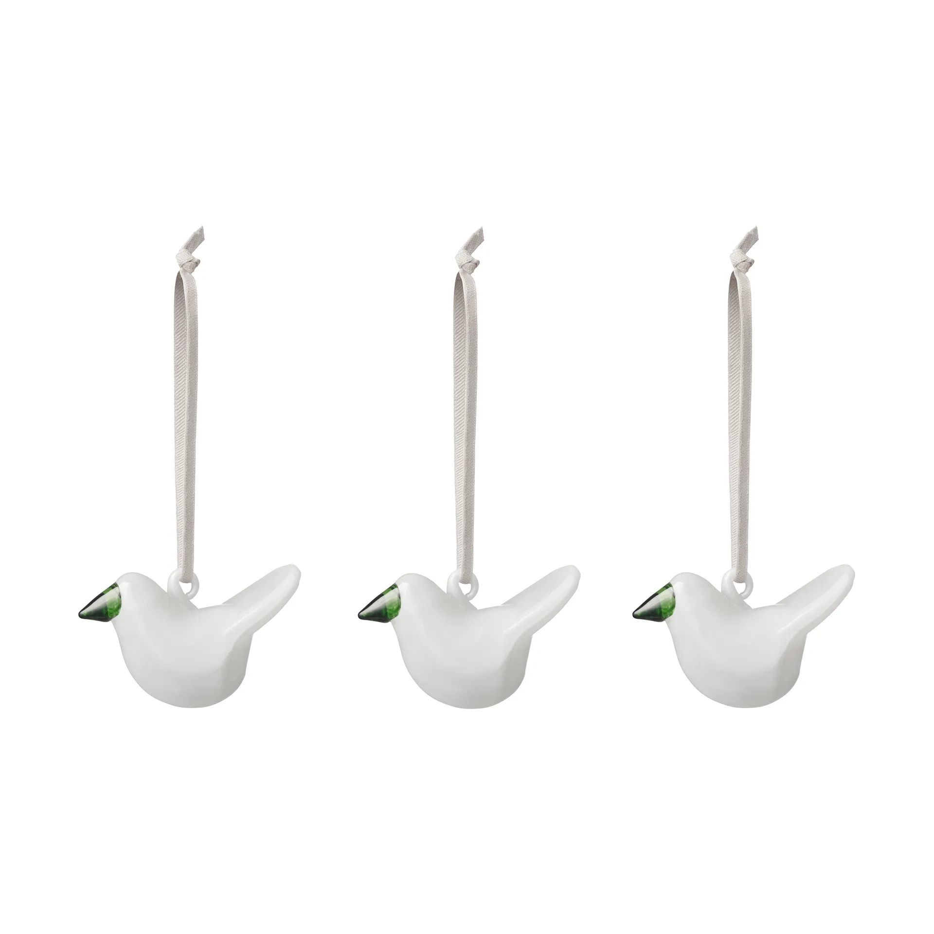 Iittala glassfugl 3-pk, Hvit Iittala