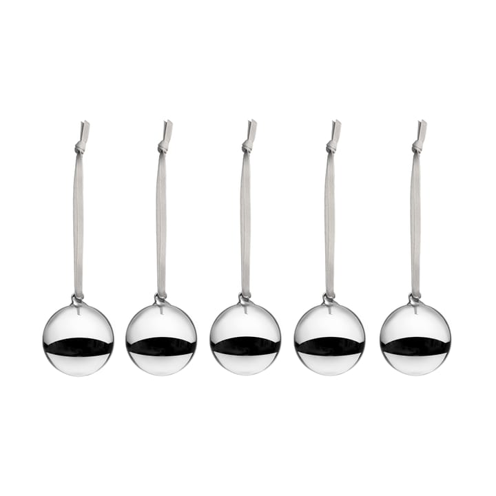 Iittala glasskule Ø4 cm 5-pk - Sølv - Iittala