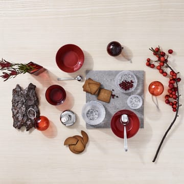 Iittala julekule glass 80 mm 5 deler - Rød - Iittala
