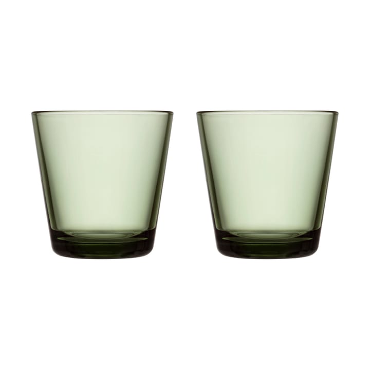 Kartio glass 21 cl 2 pakk - Furugrønn - Iittala