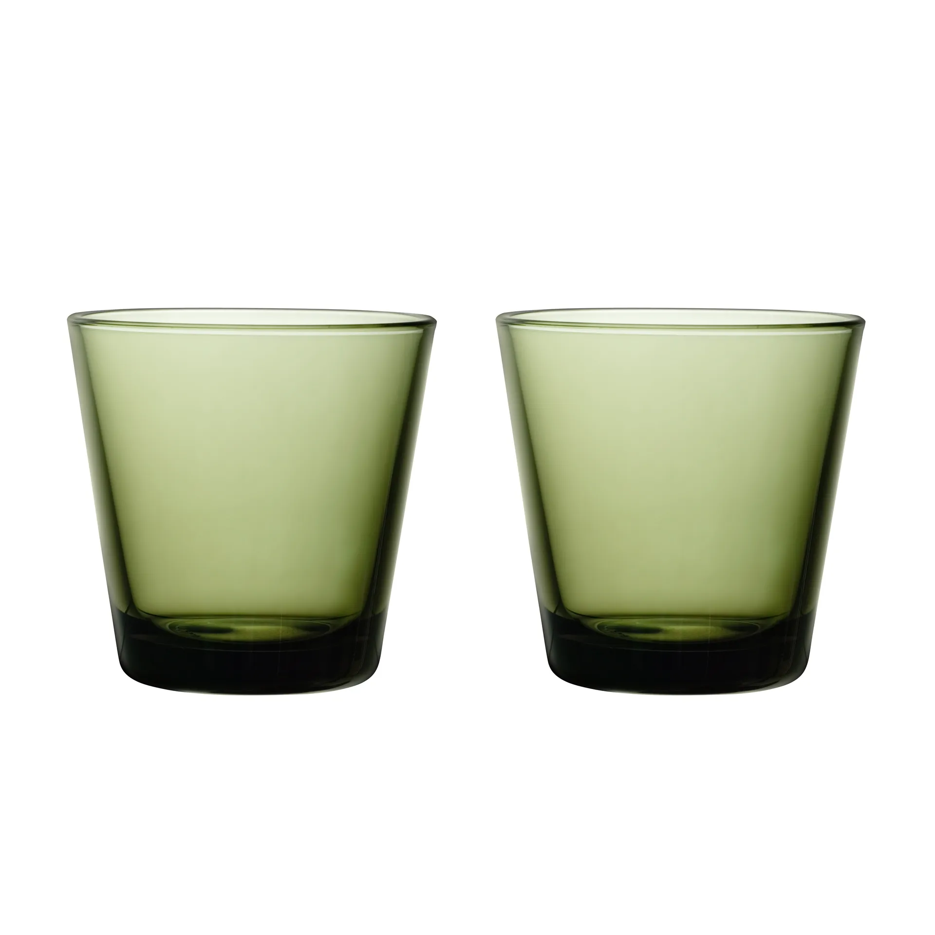Kartio glass 21 cl 2 pakk, mosegrønn Iittala
