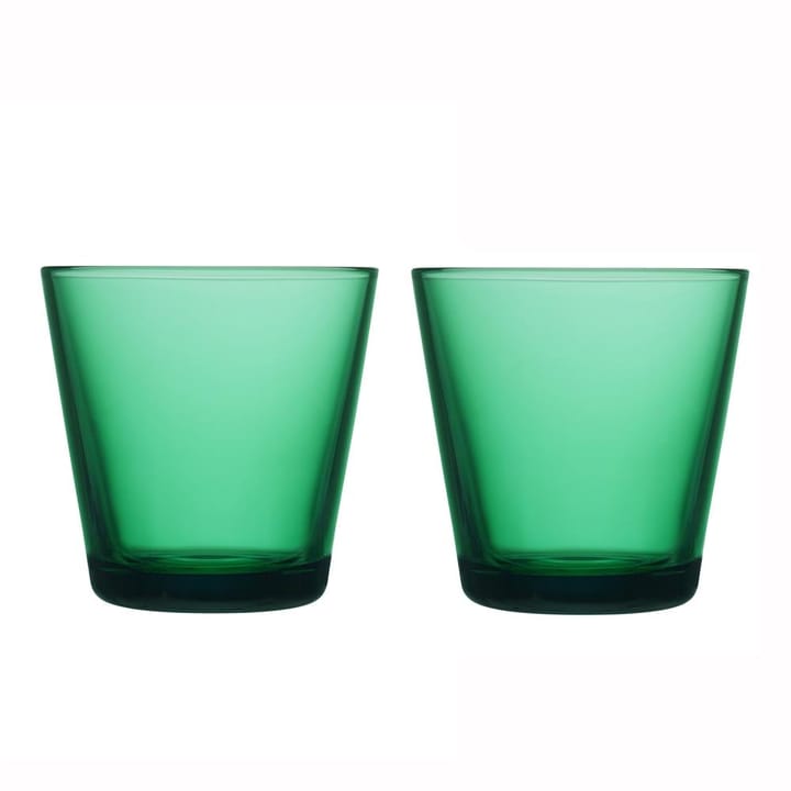 Kartio glass 21 cl 2 pakk - smaragdgrønn - Iittala