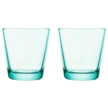 Kartio glass 21 cl 2 pakk - vanngrønn - Iittala