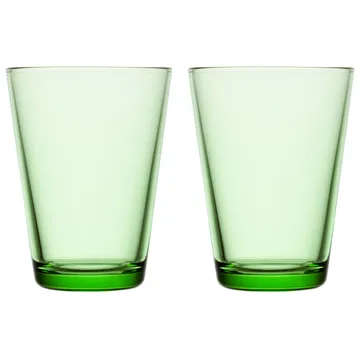 Kartio vannglass 40 cl 2-stk. - eplegrønn - Iittala