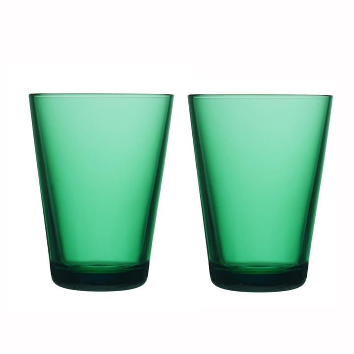 Kartio vannglass 40 cl 2-stk. - smaragdgrønn 40 cl 2-pakk - Iittala