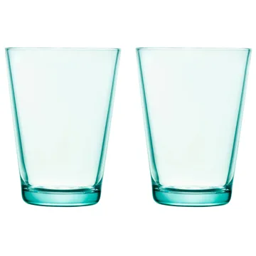 Kartio vannglass 40 cl 2-stk. - vanngrønn - Iittala