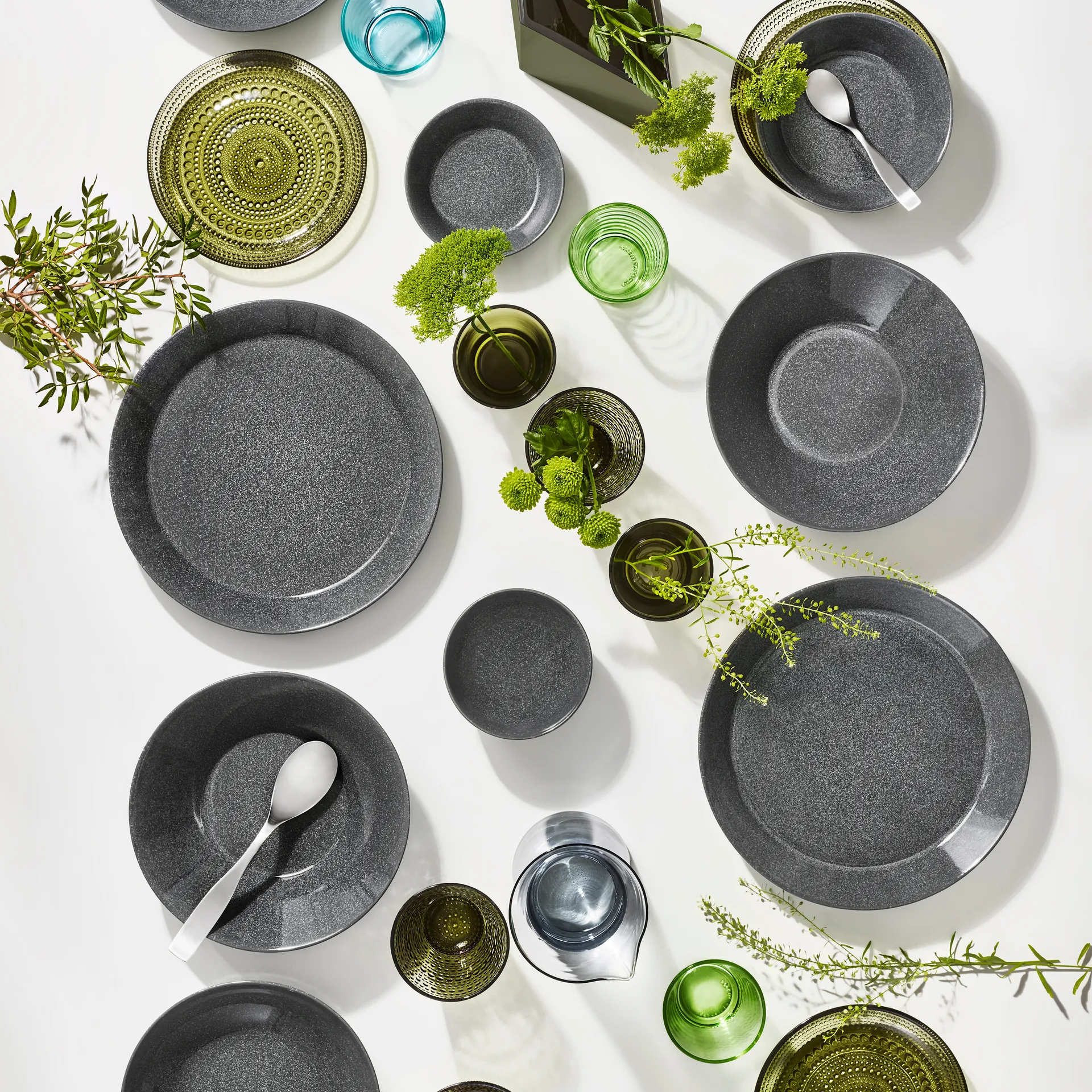 Kastehelmi glass 30 cl 2-stk, mosegrønn Iittala