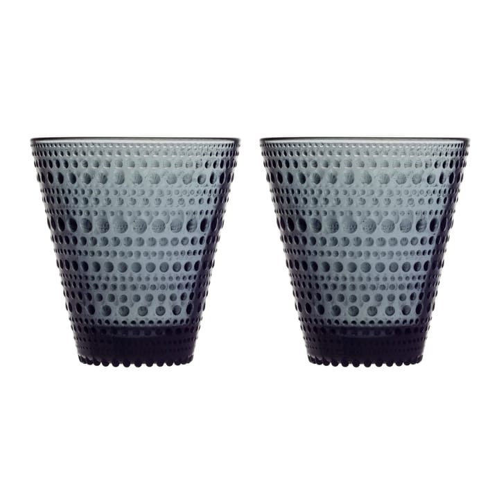 Kastehelmi glass 30 cl 2-stk - Mørkegrå - Iittala