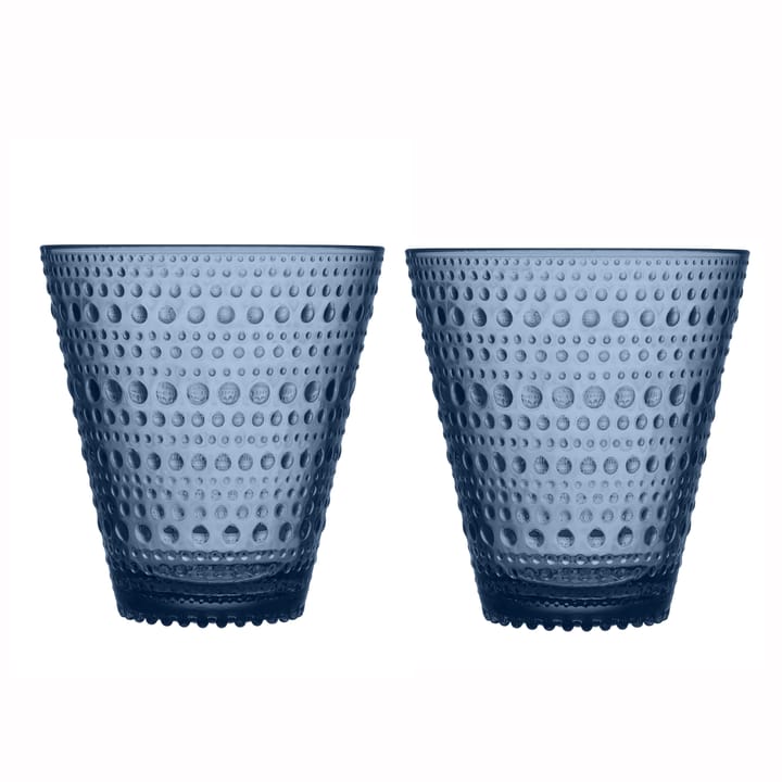 Kastehelmi glass 30 cl 2-stk - regn (blå) - Iittala