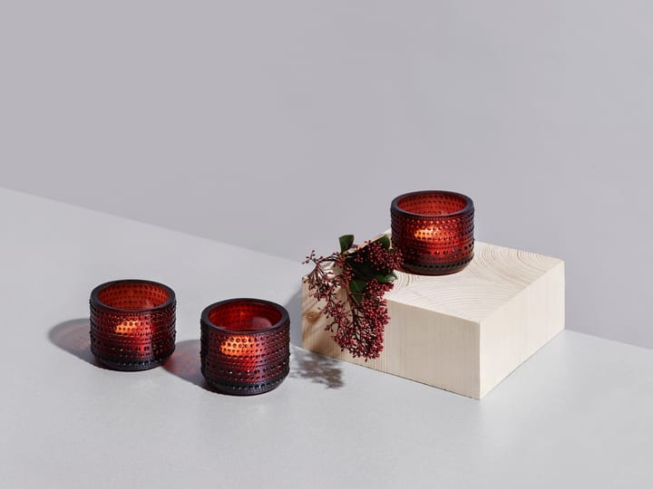 Kastehelmi lyslykt 64 mm, Tyttebær Iittala