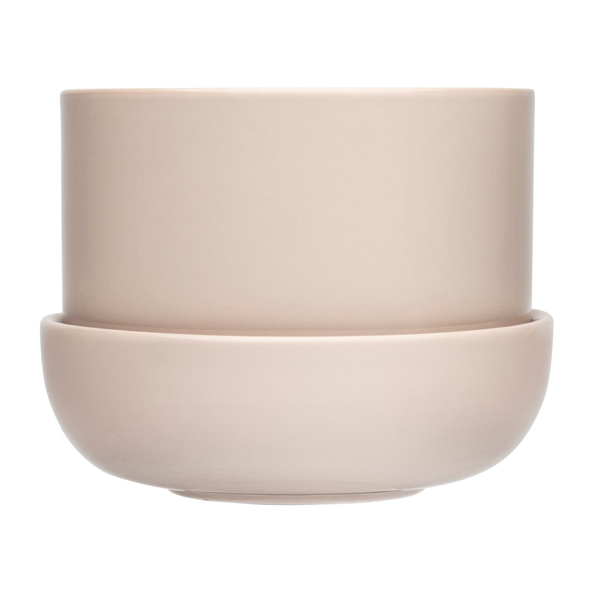 Bilde av Iittala Nappula krukke med fat Ø17 cm h13 cm Beige