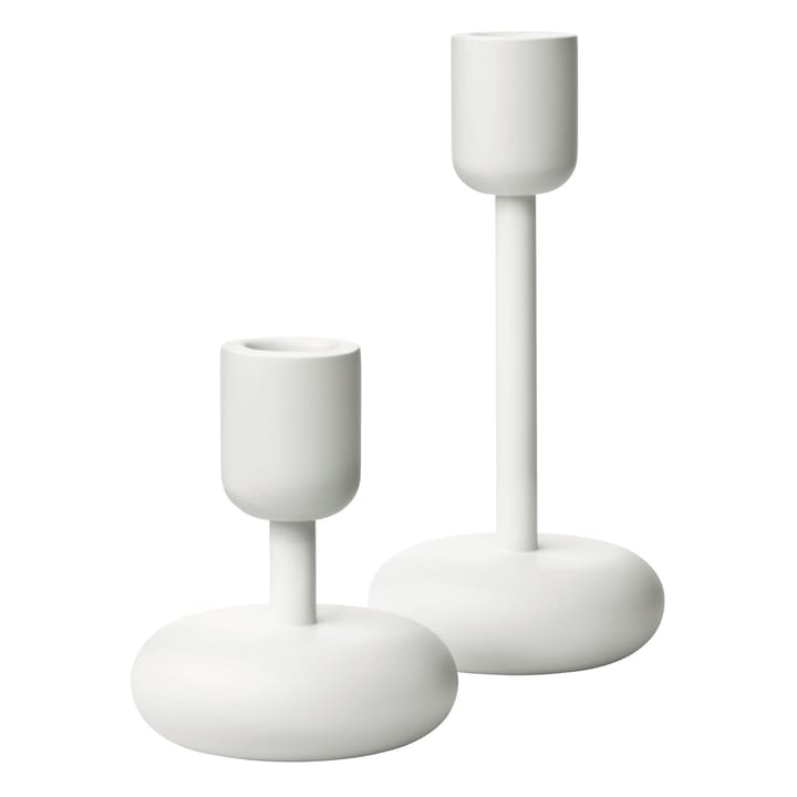 Nappula lysestake sett - Hvit - Iittala