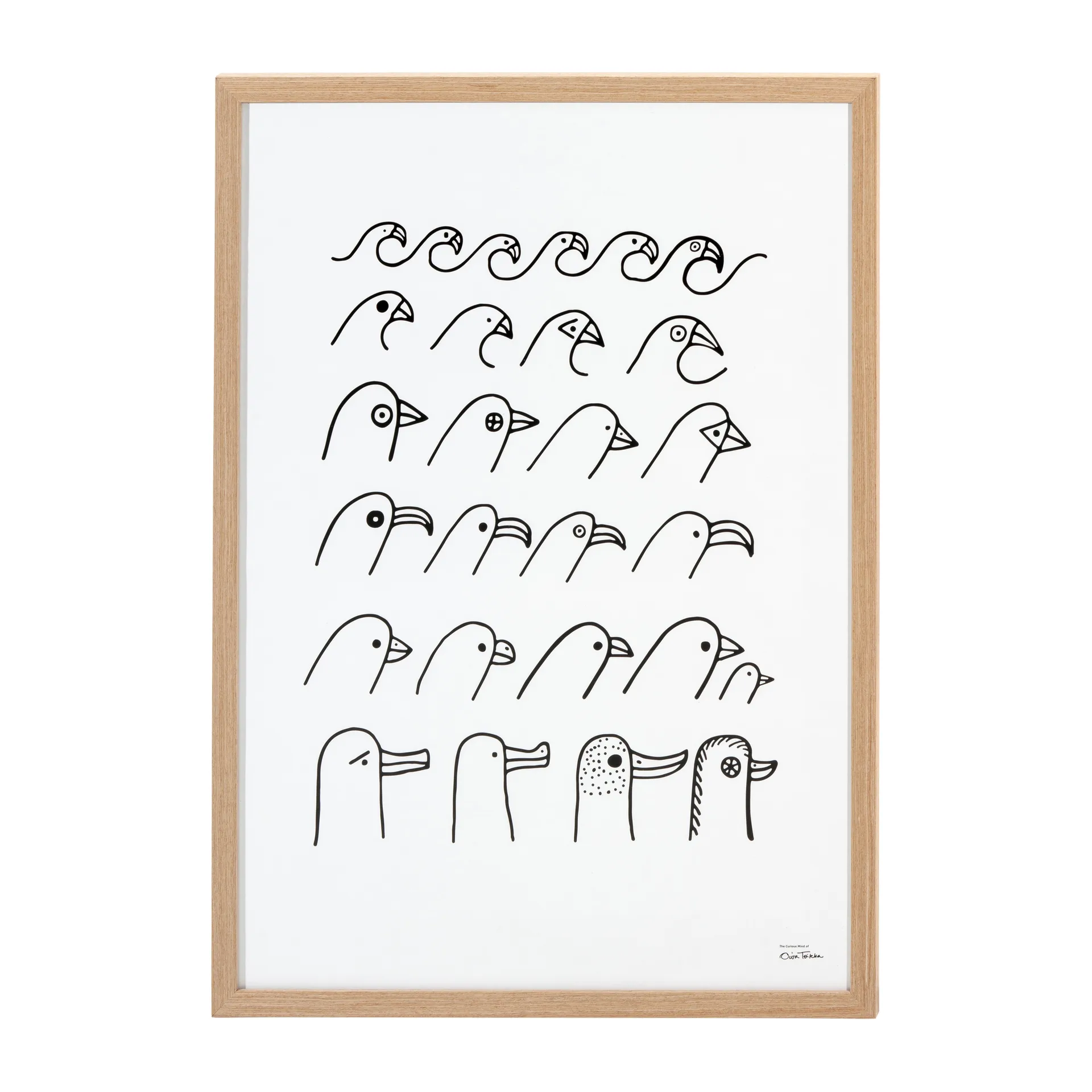 Oiva Toikka Birdhouse plakat, 50 x 70 cm Iittala