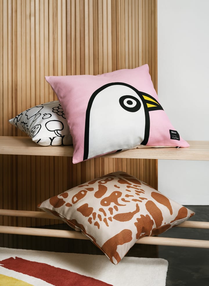Oiva Toikka Birdie putevar 47 x 47 cm, Rosa Iittala