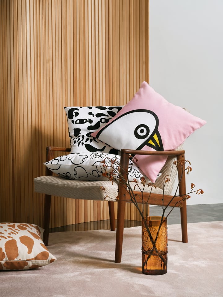 Oiva Toikka Birdie putevar 47 x 47 cm, Rosa Iittala