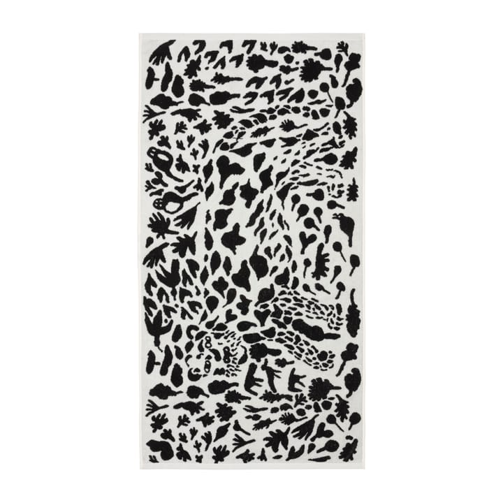 Oiva Toikka Cheetah badehåndkle 70 x 140 cm - Svart-hvit - Iittala