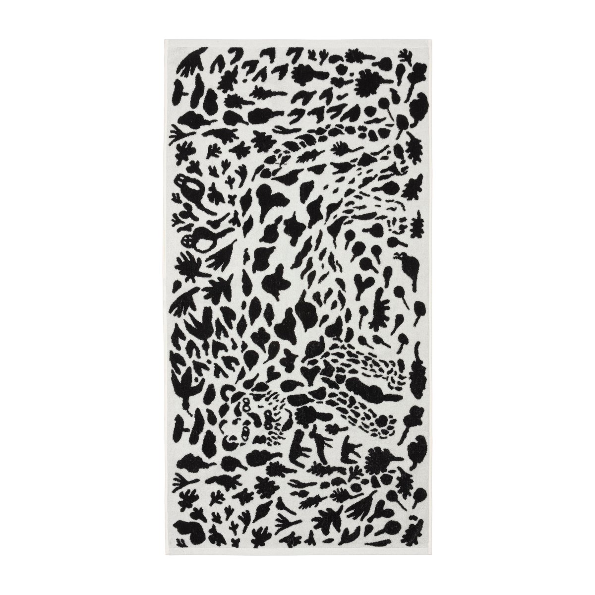 Bilde av Iittala Oiva Toikka Cheetah badehåndkle 70 x 140 cm Svart-hvit