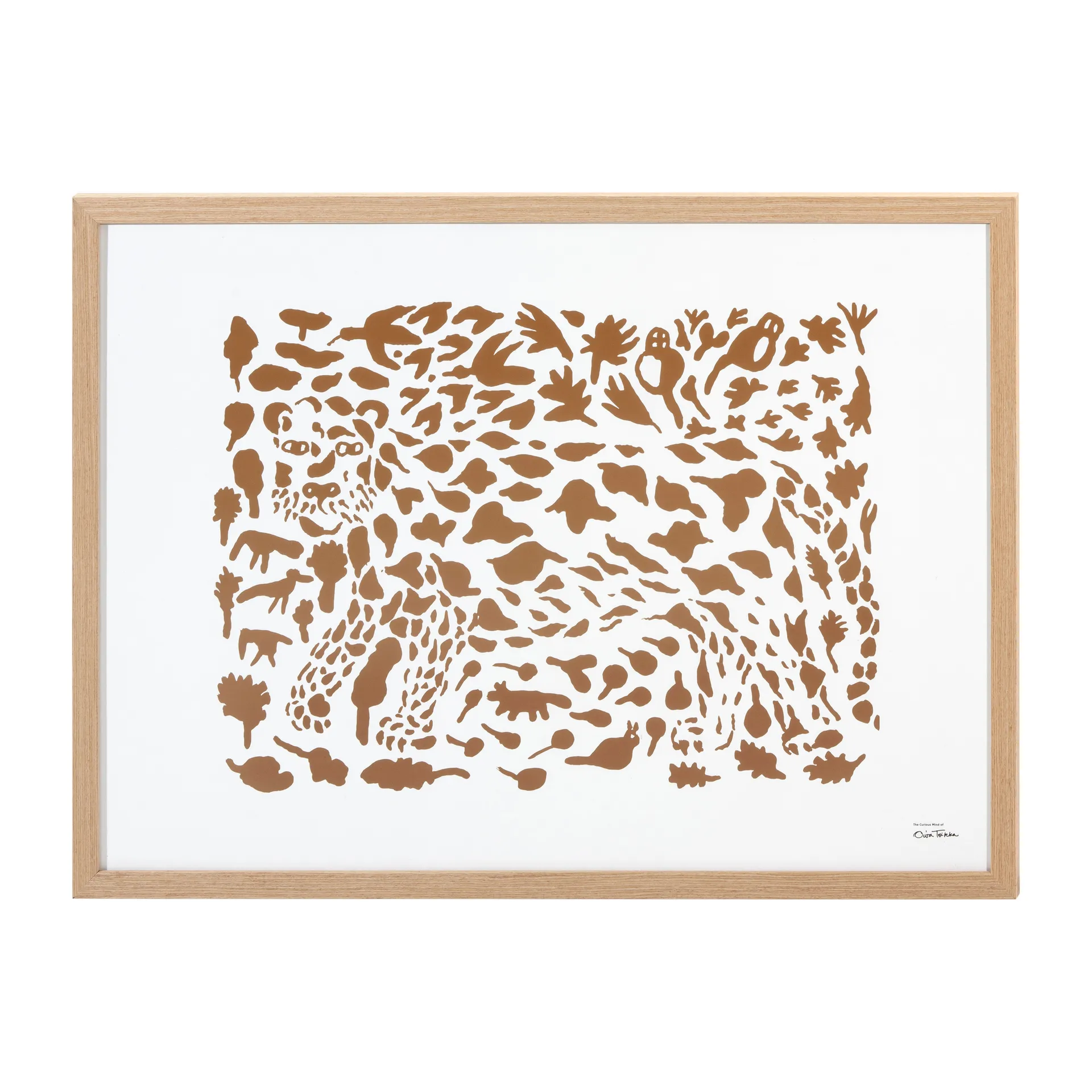 Oiva Toikka Cheetah plakat brun, 50 x 70 cm Iittala