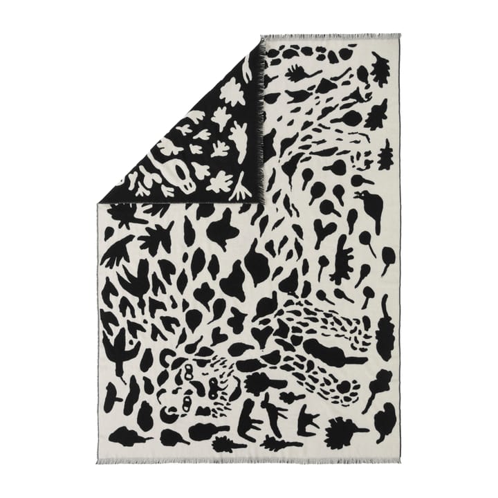 Oiva Toikka Cheetah ullpledd 130 x 180 cm - Svart-hvit - Iittala