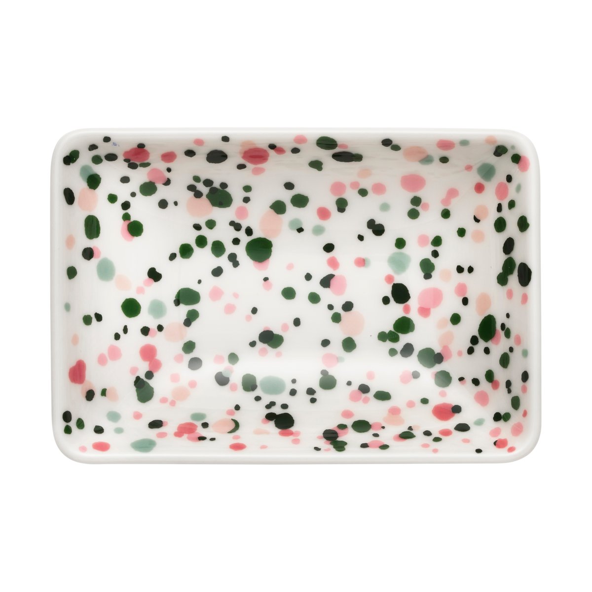 Iittala Oiva Toikka Helle A7 tallerken 7 x 10 cm Rosa-grønn