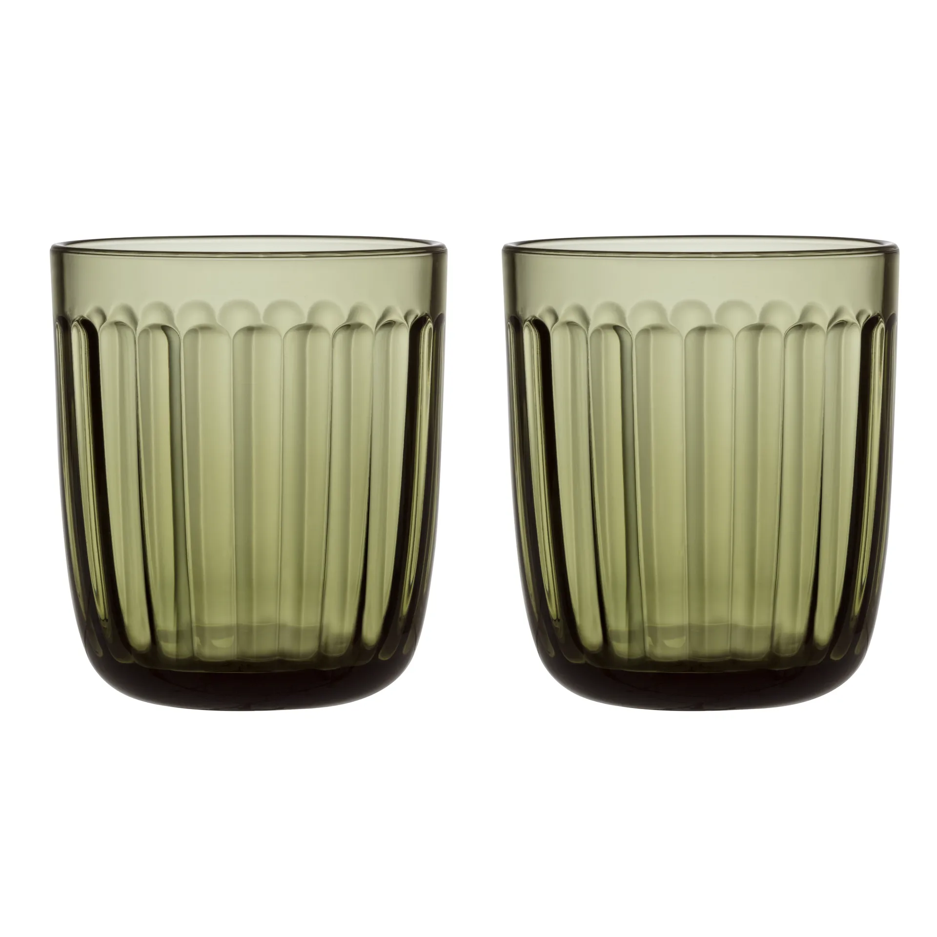 Raami vannglass 26 cl 2-stk., mosegrønn Iittala