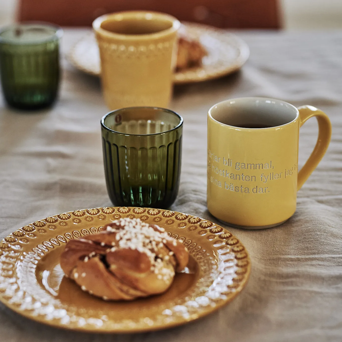 Raami vannglass 26 cl 2-stk., mosegrønn Iittala