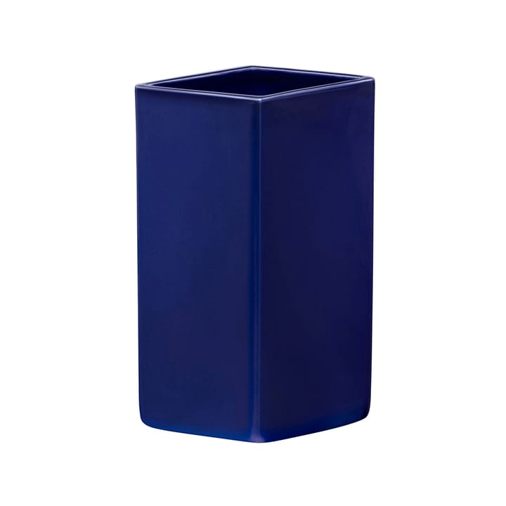 Ruutu keramikkvase 180 mm - Mørkeblå - Iittala