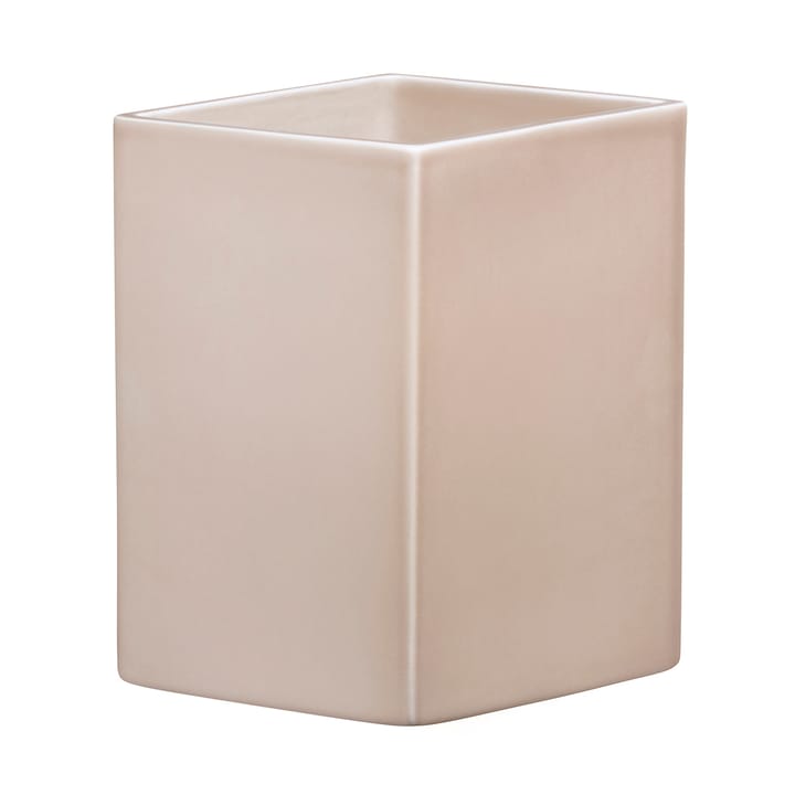 Ruutu keramikkvase 225 mm - Beige - Iittala