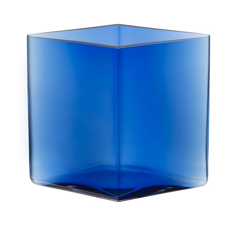 Ruutu vase 20,5x18 cm - Ultramarineblå - Iittala