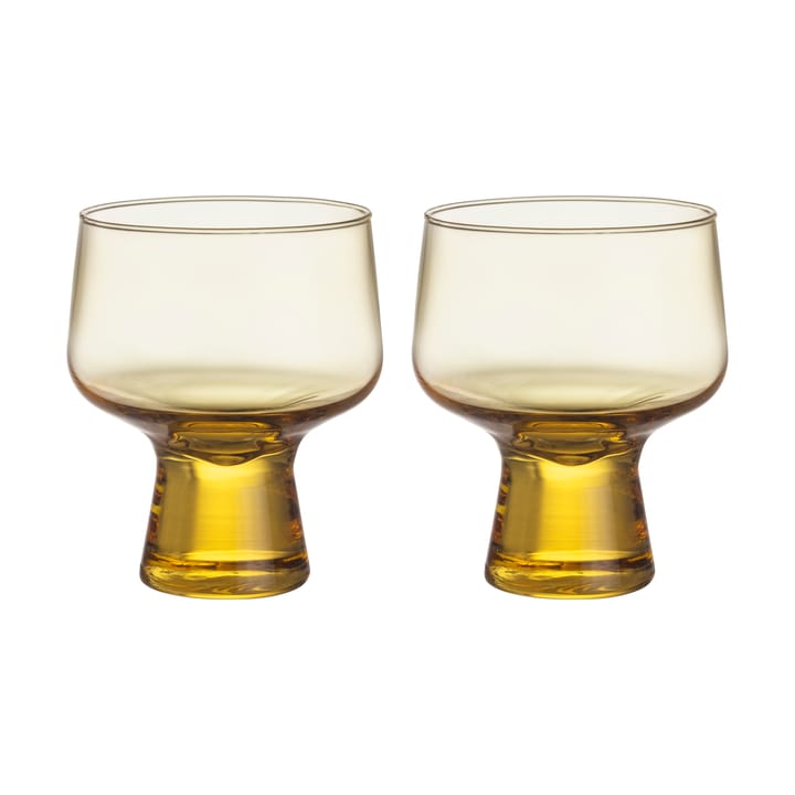 Solare glass på fot 29 cl 2-pakning - Eldgull - Iittala