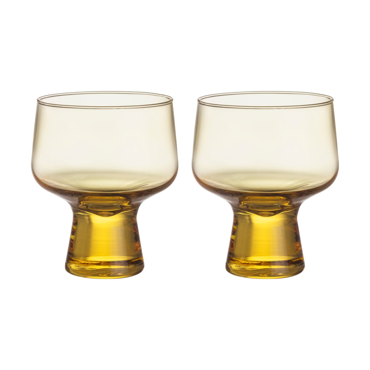 Iittala Solare glass på fot 29 cl 2-pakning Eldgull