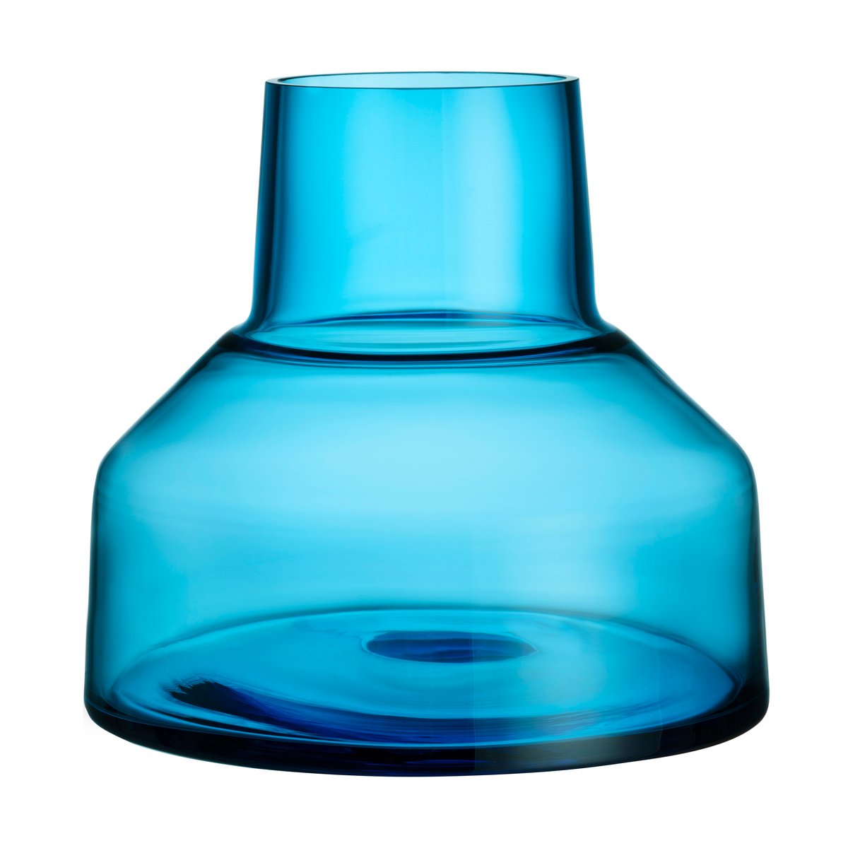 Bilde av Iittala Solare vase lav 20xØ22 cm Elektrisk blå