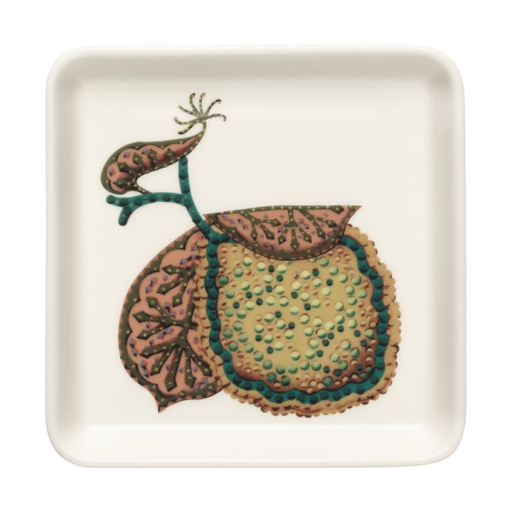 Taika Sato tallerken 12x12 cm - Hvit-flerfarget - Iittala