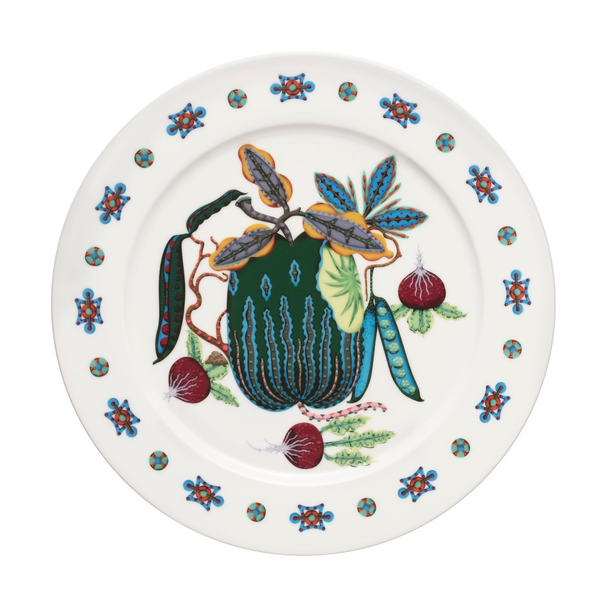 Iittala Taika Sato tallerken Ø27 cm Hvit-flerfarget