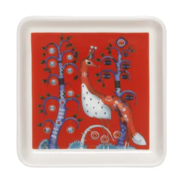 Taika tallerken 12x12 cm - Rød - Iittala