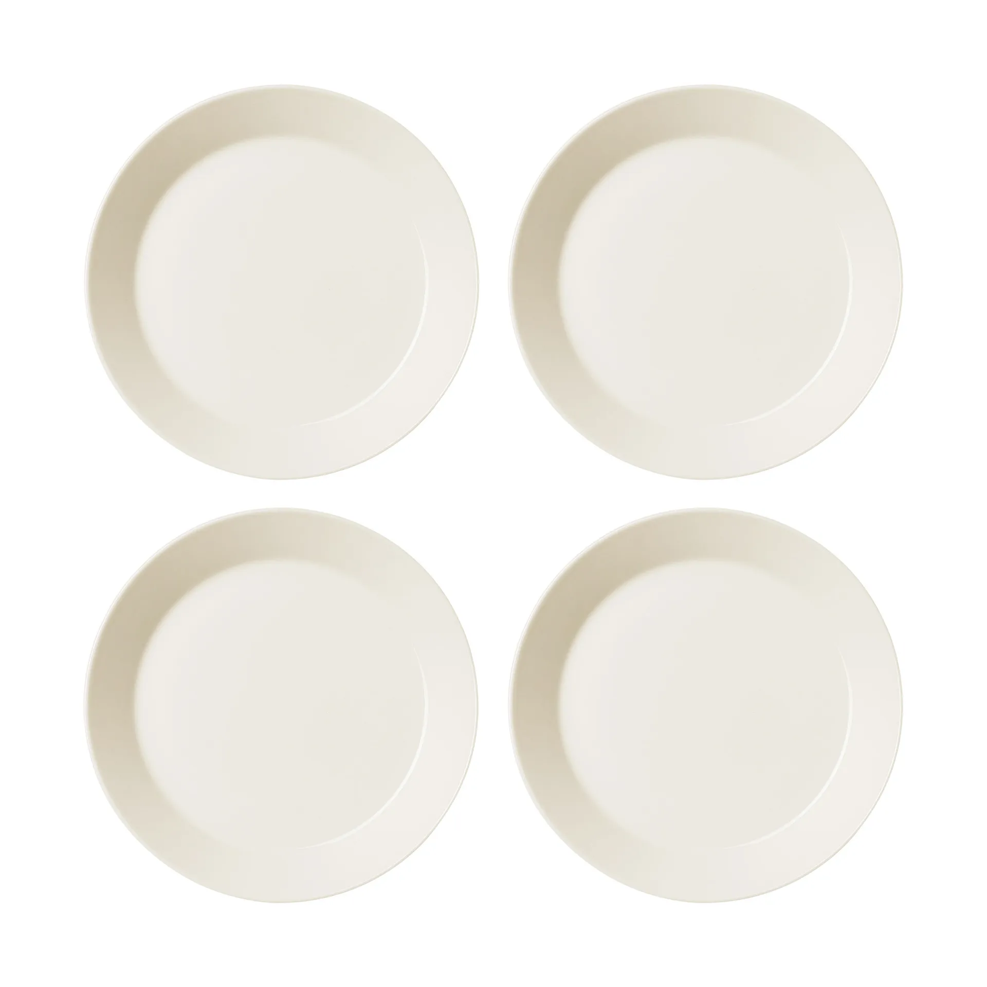 Teema asjett Ø 21 cm 4-pakning, Hvit Iittala