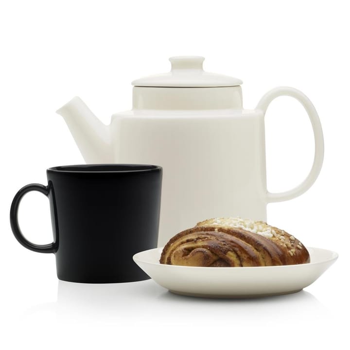 Teema tekanne med lokk, hvit Iittala