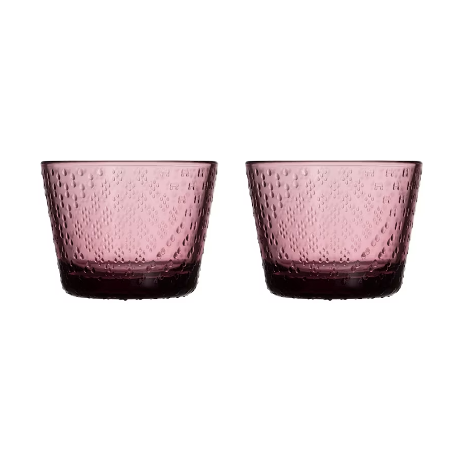 Iittala Tundra drikkeglass 16 cl 2-pk Lyng | Skandinavisk Design | Vannglass | Lilla