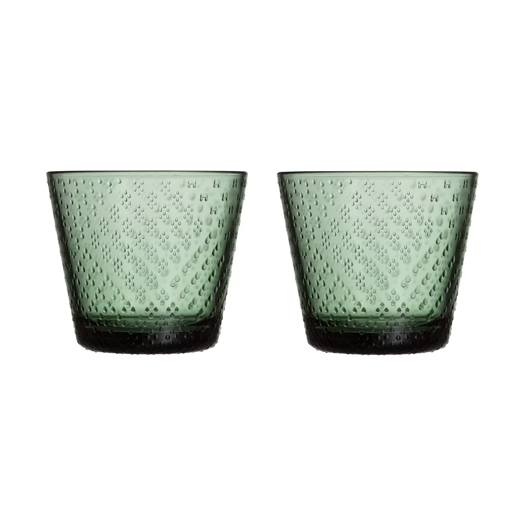 Iittala Tundra drikkeglass 29 cl 2-pk Furugrønn