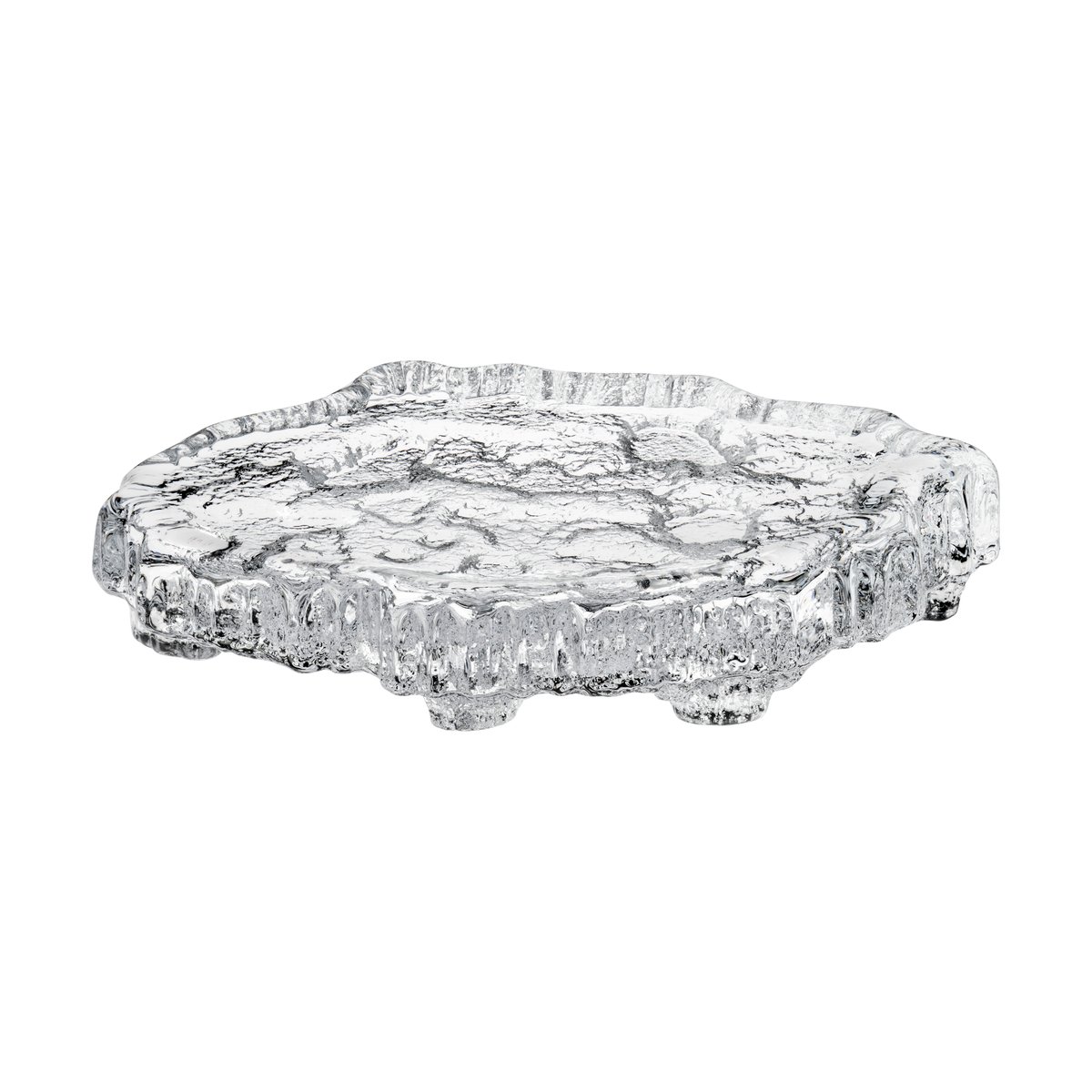 Iittala Wirkkala Ice platter art piece Ø26 cm Klar