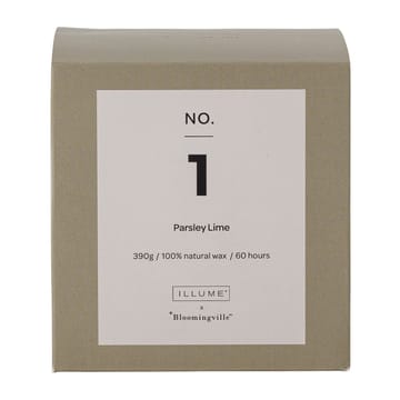 NO. 1 Parsley Lime duftlys - 390 g + Giftbox - Illume x Bloomingville