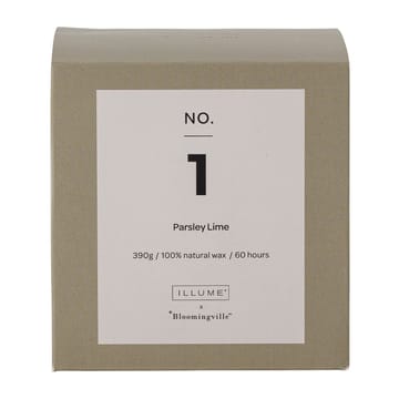 NO. 1 Parsley Lime duftlys - 390 g + Giftbox - Illume x Bloomingville