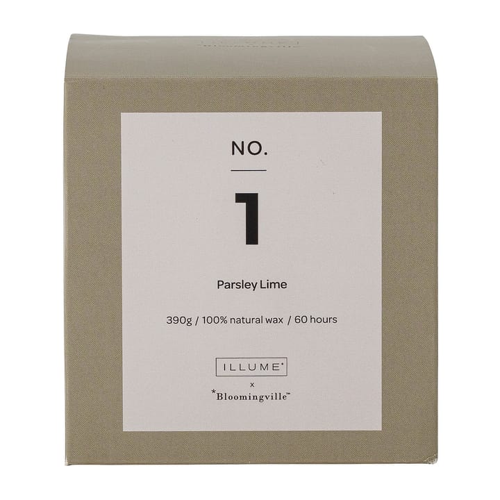 NO. 1 Parsley Lime duftlys - 390 g + Giftbox - Illume x Bloomingville