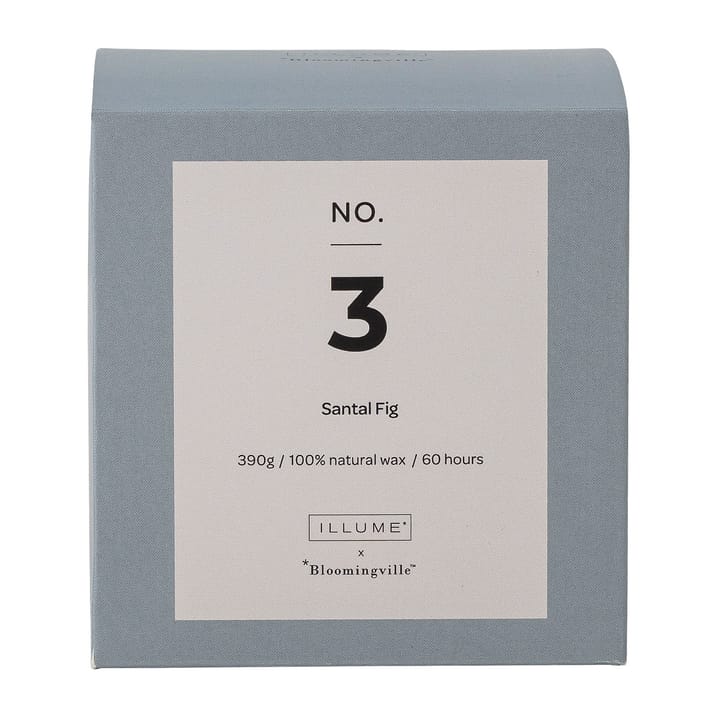 NO. 3 Santal Fig duftlys - 390 g + Giftbox - Illume x Bloomingville