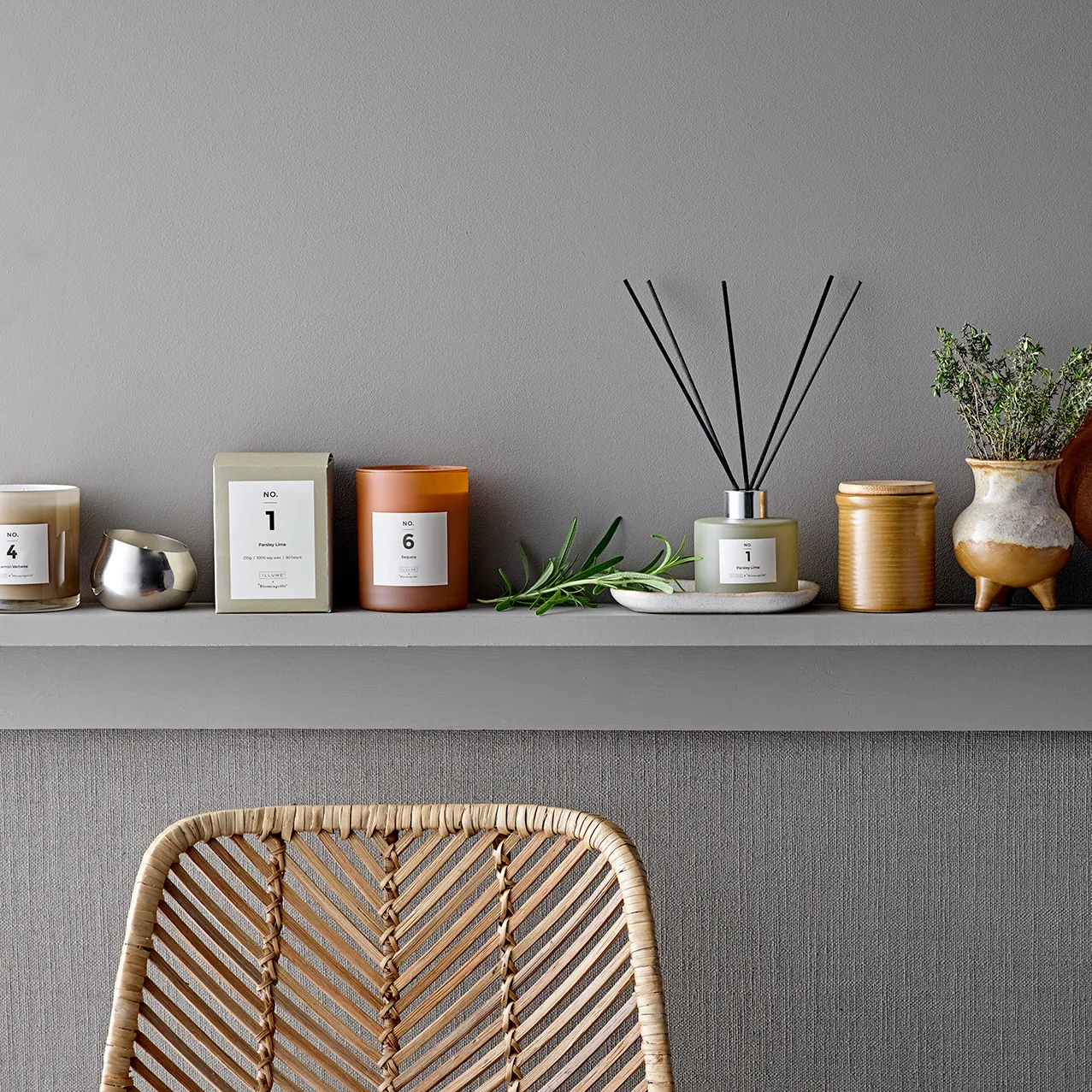 NO. 4 Lemon Verbeina duftlys, 200 g Illume x Bloomingville