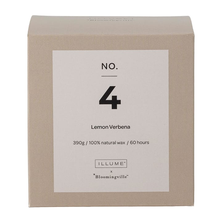NO. 4 Lemon Verbeina duftlys - 390 g + Giftbox - Illume x Bloomingville